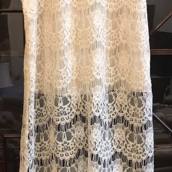 NWT Lace and Satin Astr sleeveless Dress - Picture 8 of 12